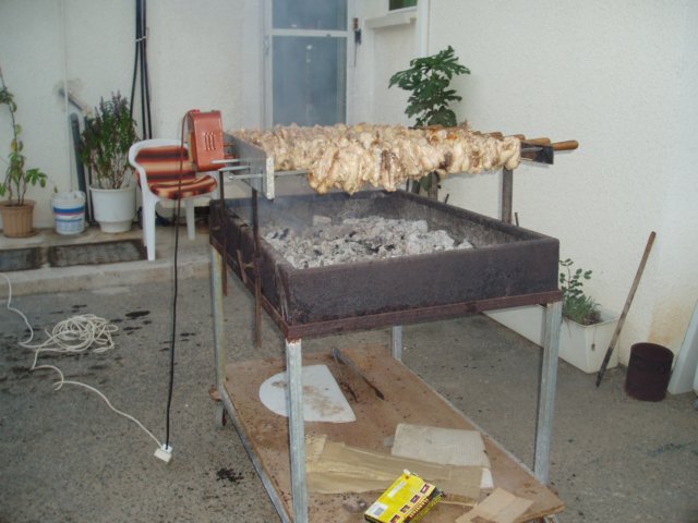 Un gros kebab de poulet