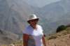 Danielle contente d'être rendue au col malgré la chaleur accablante