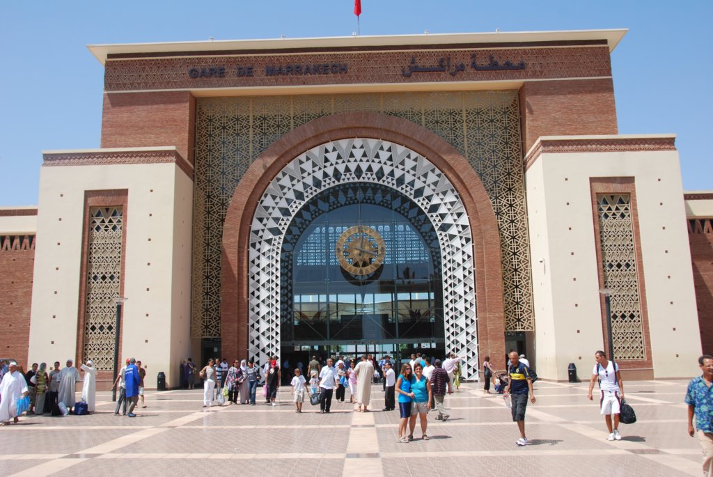 La gare (train et autobus) à Marrakech