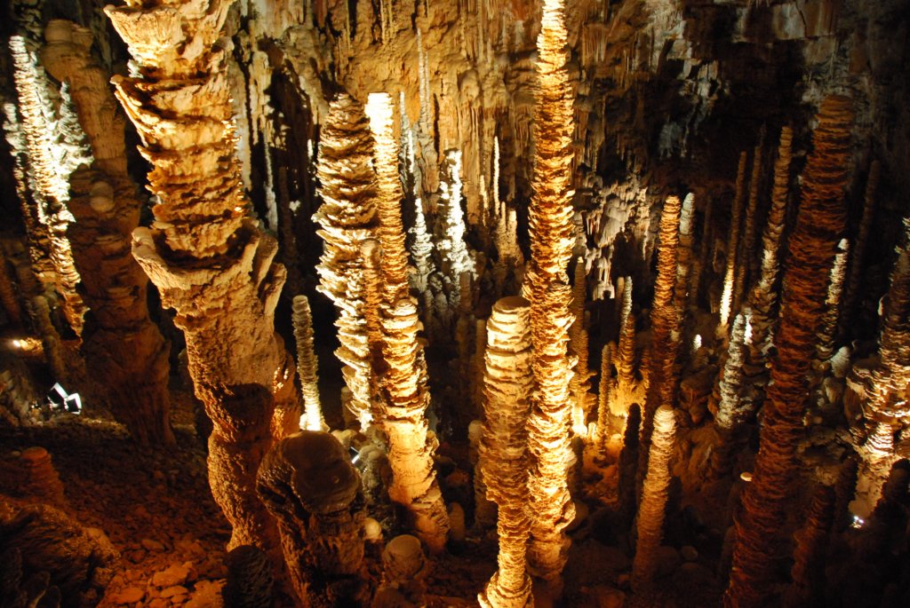 Elle abrite une forêt de plus de 400 stalagmites dont une de 30 m de haut, la plus grande stalagmite connue à ce jour dans le monde.