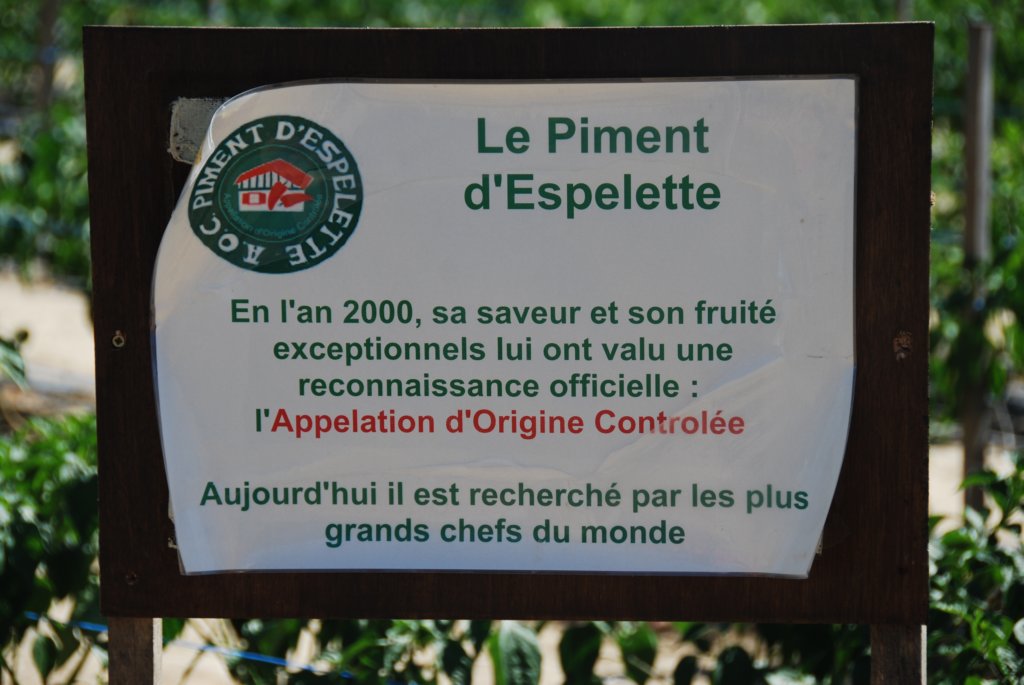 Toujours dans le Pays Basque, le commune d'Espelette est reconnu pour son piment.