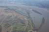 Plaine inondée sur le bord du Mississippi
