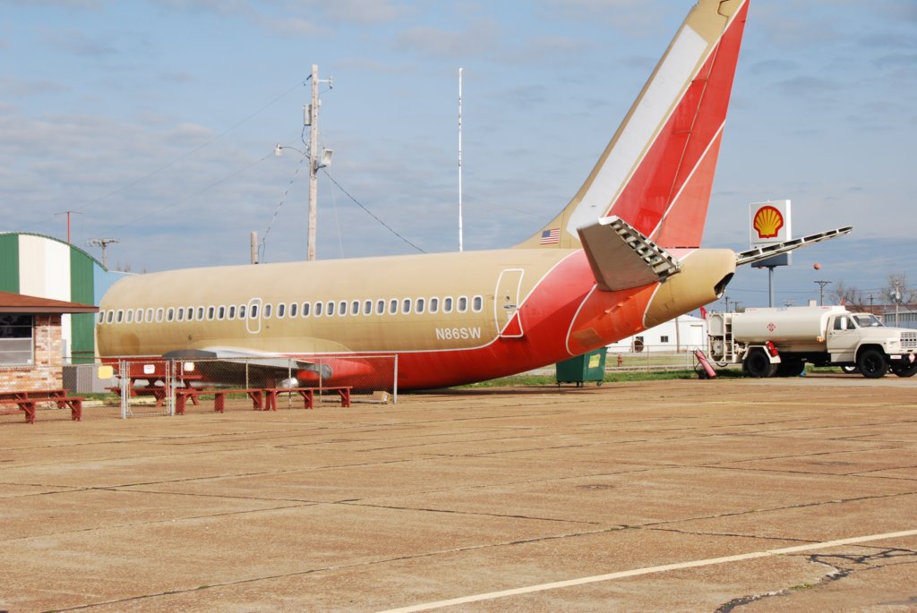 Restaurant de l'aéroport dans un Boeing 737
