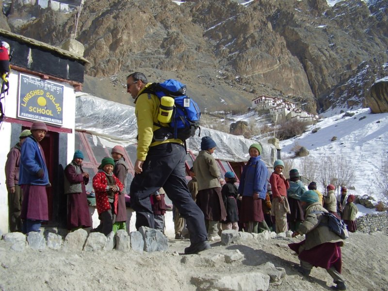 Arrivée à l'école