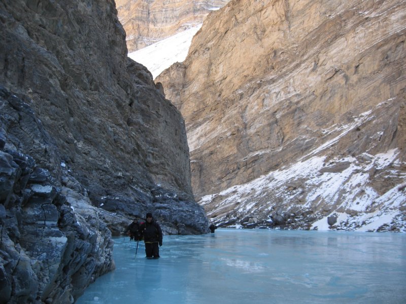 Suivi d'un passage de 25 minutes dans l'eau glacée